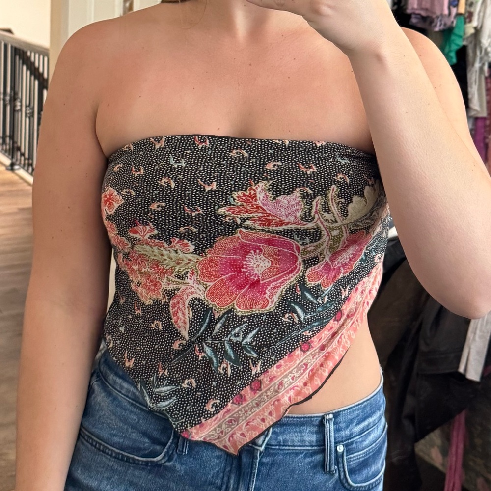 Free People Asymmetrical Sleeveless Blouse